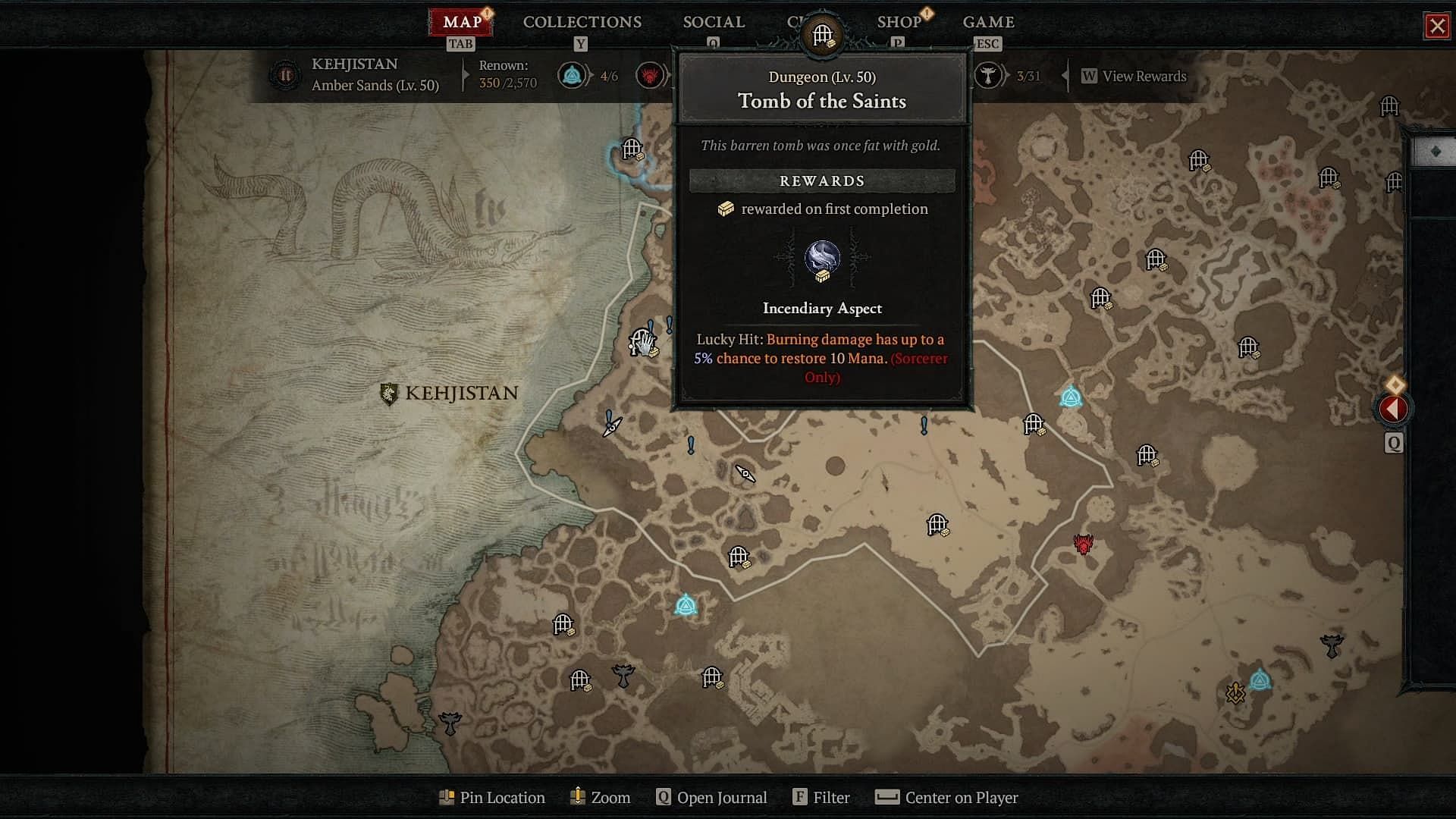 Tomb of the Saints is a new dungeon in Diablo 4 season 1 (Image via Blizzard Entertainment)